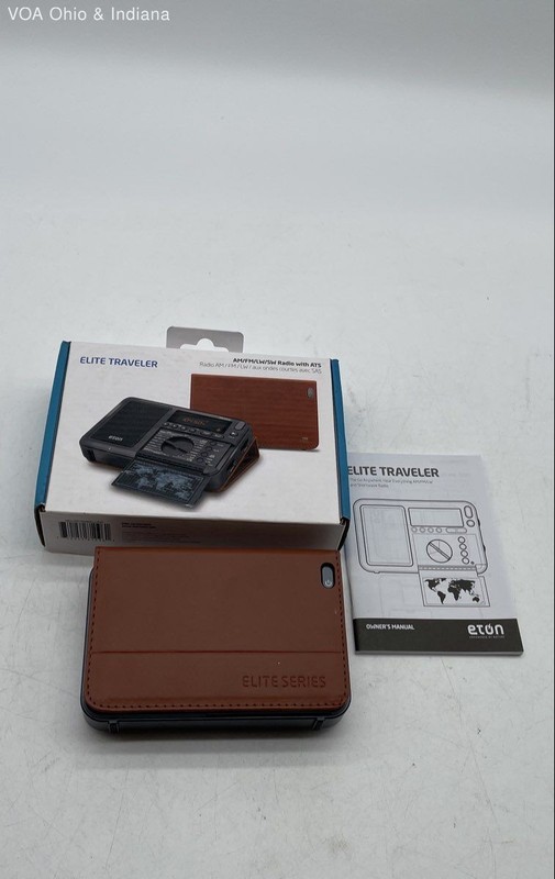 Eton Elite Traveler AM/FM/LW/SW Portable Radio RDS Works Box & Manual