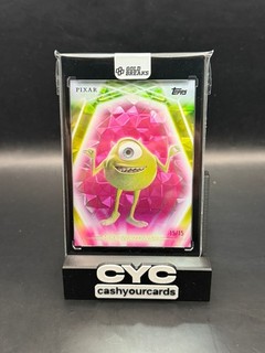 Mike Wazowski Pink Diamante /15 2026 Topps Disney Neon