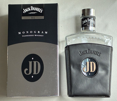 RARE 1st Edition Jack Daniels MONOGRAM empty BOTTLE & NICE BOX!!