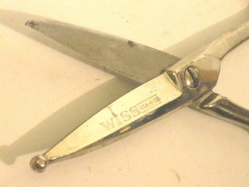 Forbici vintage WISS 4IDB USA cesoie per pollame 8,5" estremità pomello. - Foto 3 di 5