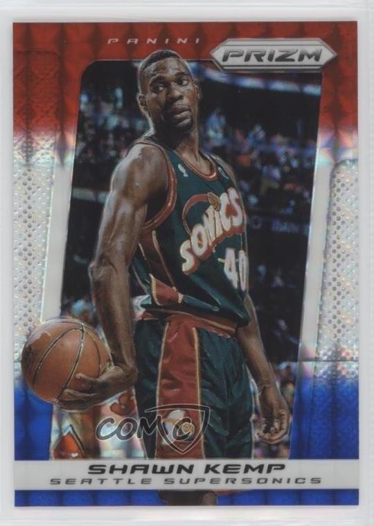 2013-14 Panini Prizm Red White & Blue Mosaic Prizm Shawn Kemp #234