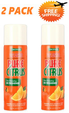 Pure Citrus Orange Air Freshener, 4Oz. Orange Scented Non-Aerosol . PACK OF 2