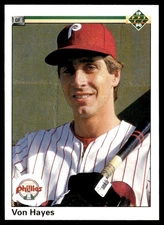 1990 Upper Deck Von Hayes Philadelphia Phillies #453