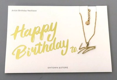 WayV Win Win Artist Birthday Gold Necklace Silverware Accessories
