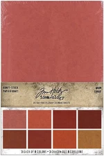 Idea-Ology Kraft-Stock Stack Cardstock Pad 6"X9" 24/Pkg Warm, 8 Colors/3 Each
