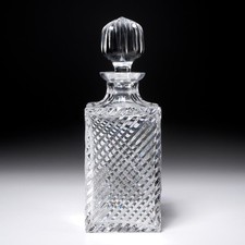 Atlantis Crystal Ribbed Swirl Decanter Portug...