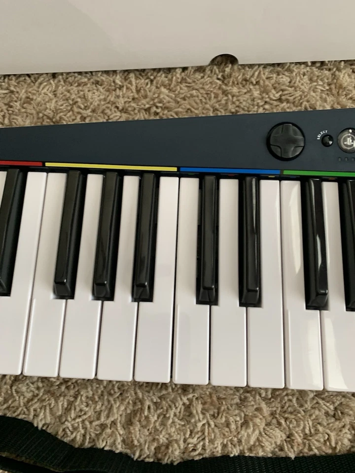 PS3 PlayStation 3 RockBand 3 Music Keyboard w/ Strap - NO GAME Or Dongle - Works - Image 4 of 4