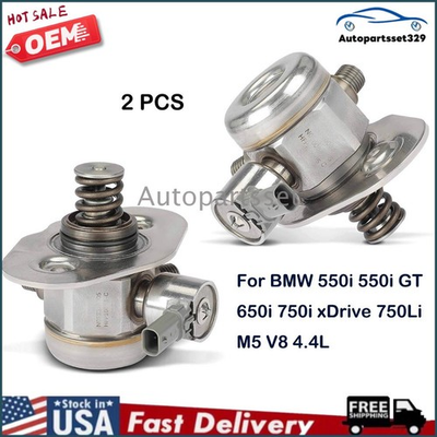 #ad 2x High Pressure Fuel Pump For BMW 550i 550i GT 650i 750Li M6 V8 4.4 $214.88