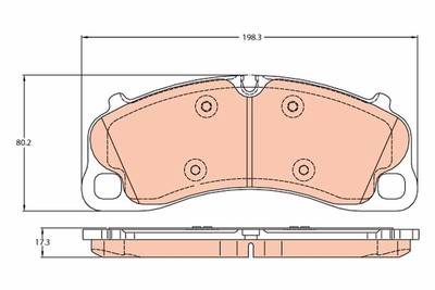 TRW Bremsbelag Satz Bremsscheibe Scheibenbremse für Porsche 911 Cabrio
