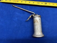 Vintage Eagle Trigger Oil Can Pump Oiler Blue in Color 5" Tall Made in USA