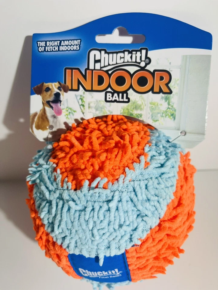 Chuckit! Juguete interior Fetch Ball para perro (4,75 pulgadas), naranja y azul ¡¡NUEVO!!! Foto 4 de 4