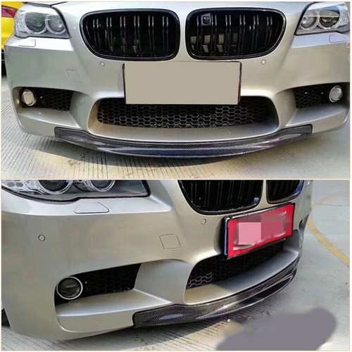 Carbon Fiber Front Bumper Lip Chin Spoiler For BMW 5 Series F10 M5 Sedan 2012-16 - Picture 4 of 12