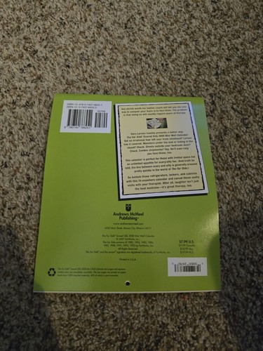 The Far Side Scared Silly 2008 Vintage Calander de Gary Larson - Imagen 2 de 7