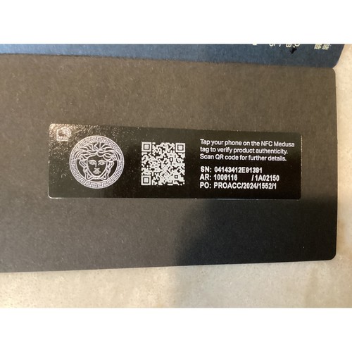 Versace Leather Bifold Wallet Medusa Logo Black New with Tags - Picture 12 of 12