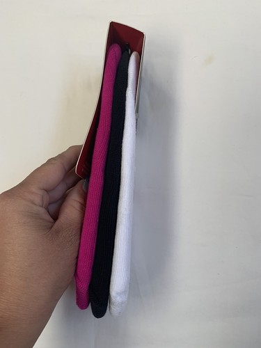3 PAIRS AIR JORDAN GIRL'S NO-SHOW WHITE BLACK MAGENTA SOCK 9-11 SZ M (5Y-7Y) FSH - Picture 6 of 7