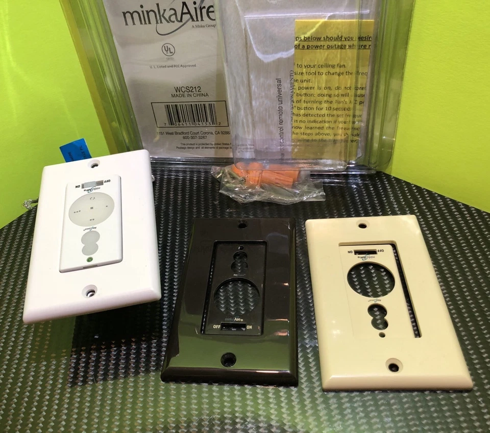 MinkaAire WCS212 sistema remoto de parede controle de parede em excelente estado usado - Imagem 3 de 4