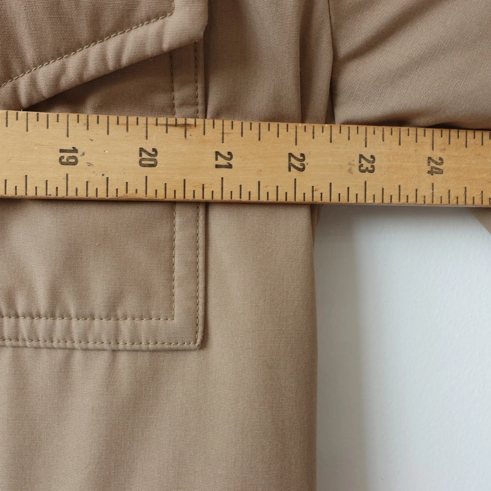 Tan Chore Jacket Men Large  Sherpa Fur Hooded MIGHTY MAC Gloucester Faux VTG USA - Image 4 of 4