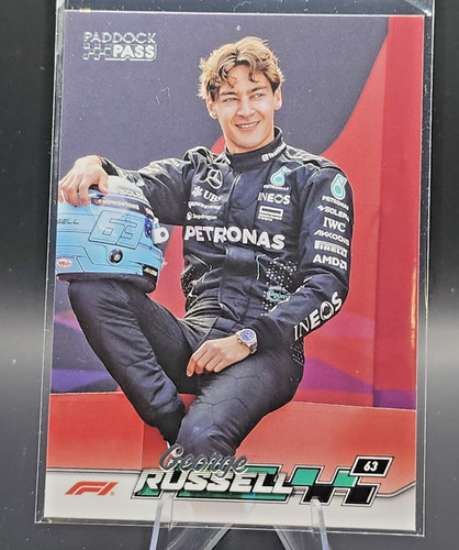 GEORGE RUSSELL  2024 Topps Paddock Pass Formula 1 Chrome #5 F1 Mercedes Benz