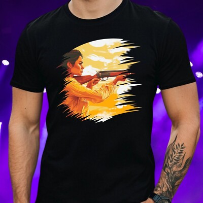Mens Womens Shotgun Print Cotton T-Shirt Size S to 5XL