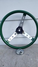 Vtg Superior Performance Metallic Steering Wheel Green