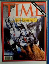 TIME MAGAZINE ELTSINE GRIFFE OURS cover document clipping illustration 