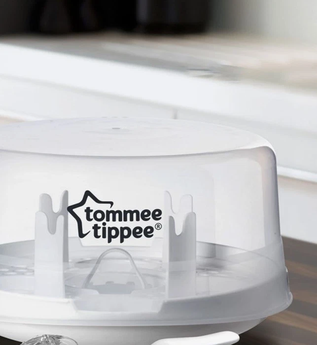 Tommee Tippee Microonde Sterilizzatore a Vapore per Baby Bottiglie 100%  Naturale