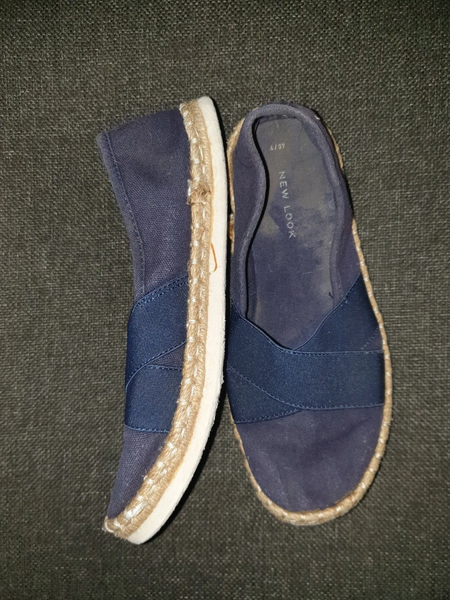 New look shop ladies navy shoes