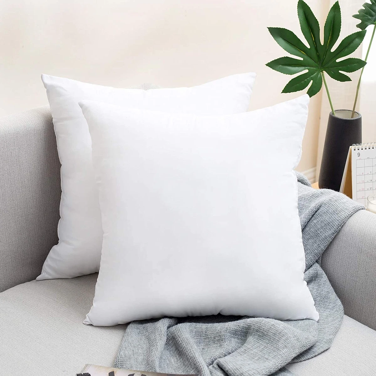 Throw Pillow Form Inserts Hypoallergenic Pillow Stuffing Made in