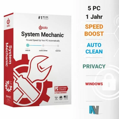iolo System Mechanic Standard 5 PC 1 Jahr