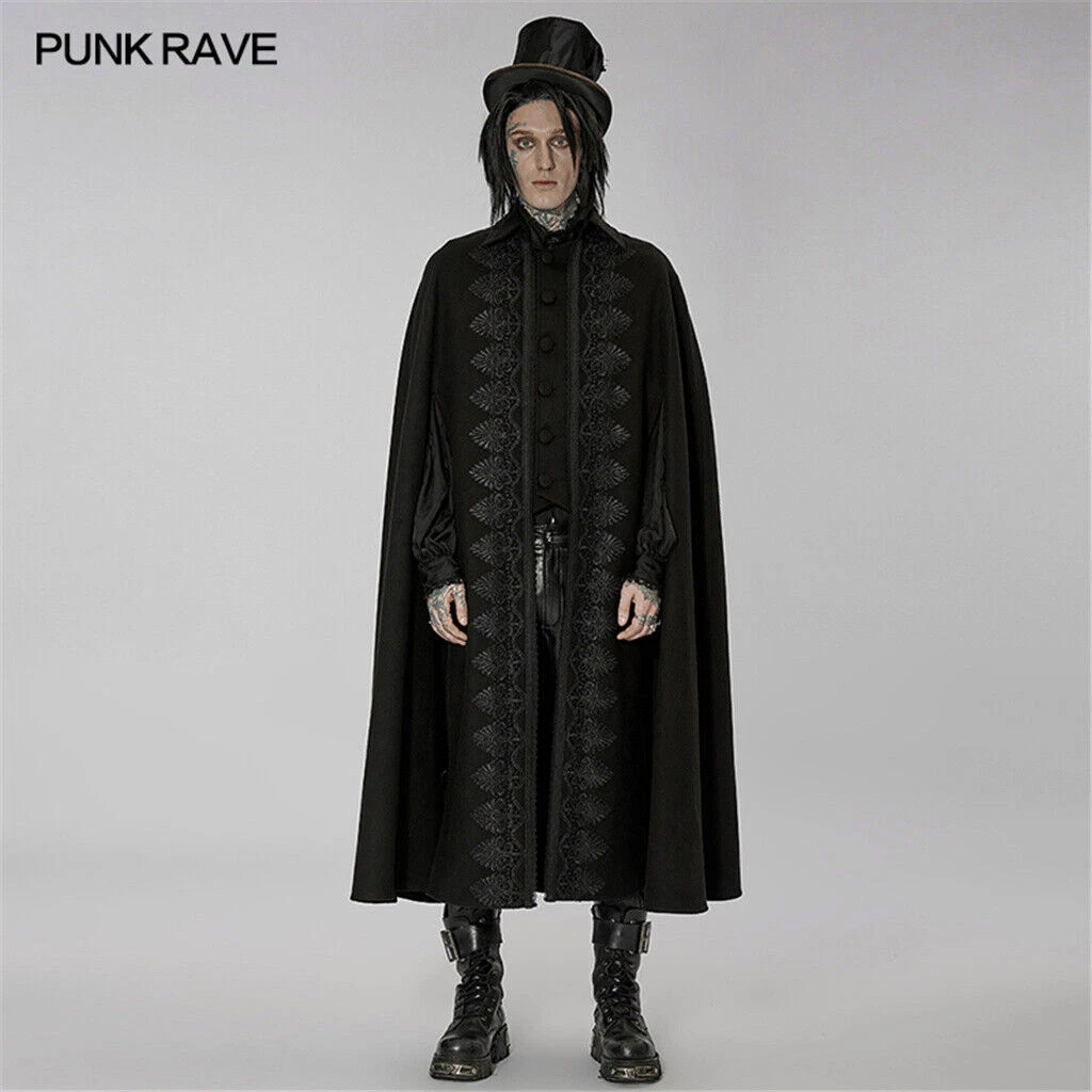 Punk Rave Cool Men s Coat Alternative Faux Wool Gothic Gorgeous