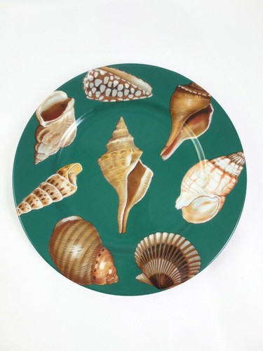 Fitz & Floyd Meeresschale 487 blaugrün Porzellan Salatteller Muschelschale