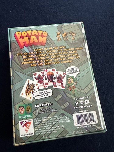 Potato Man Card Game - Classic Trick Taking | 2023 US Limited Edition *NEW* - Picture 3 of 3