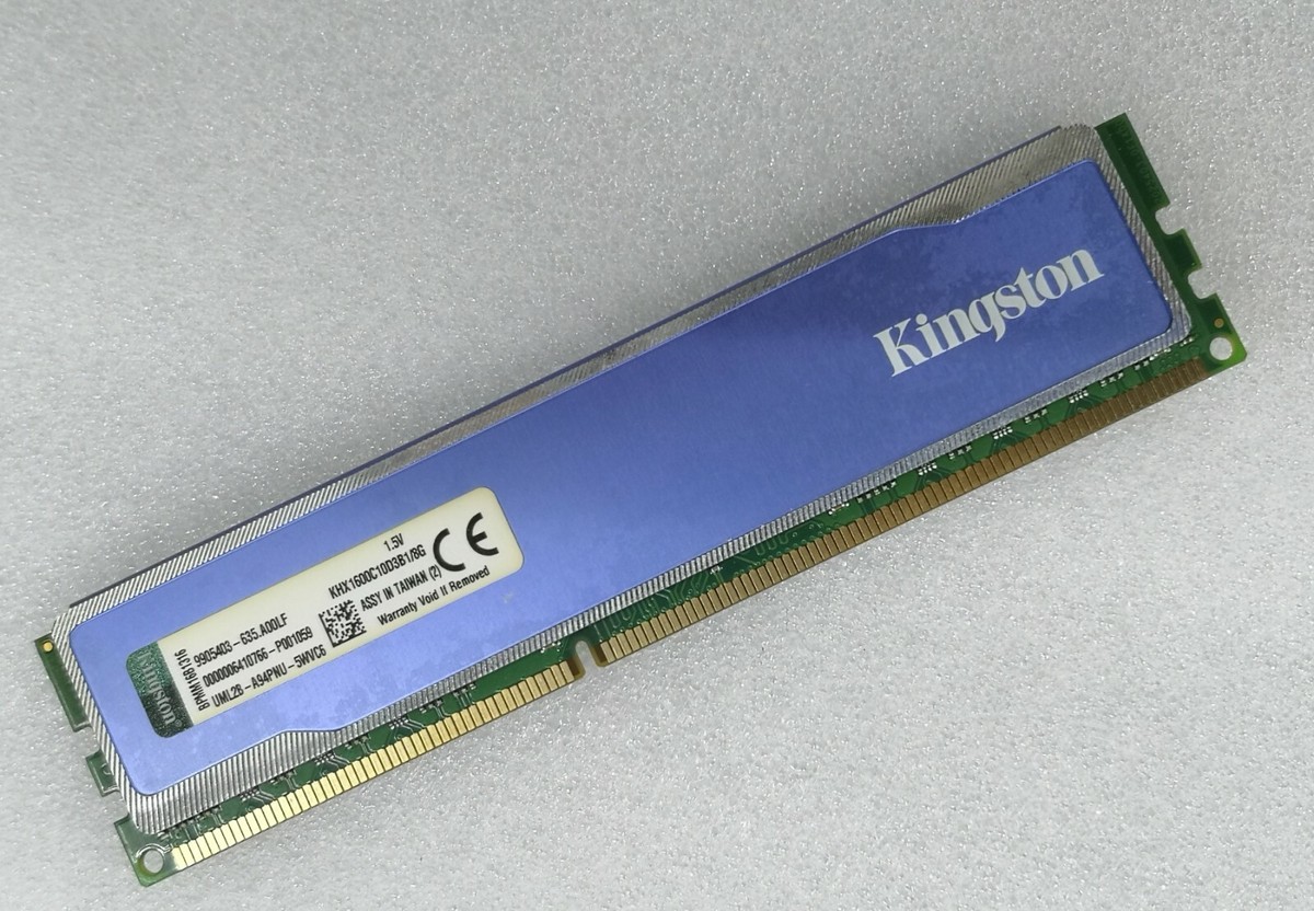 Kingston 8GB DDR3 1600 Desktop DIMM RAM Hyperx KHX1600C10D3B1/8G