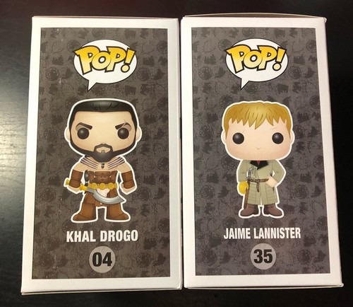 Funko POP Retired/Vaulted Jaime Lannister Game of Thrones #35 Kahl Drogo #04 Set - Picture 3 of 6