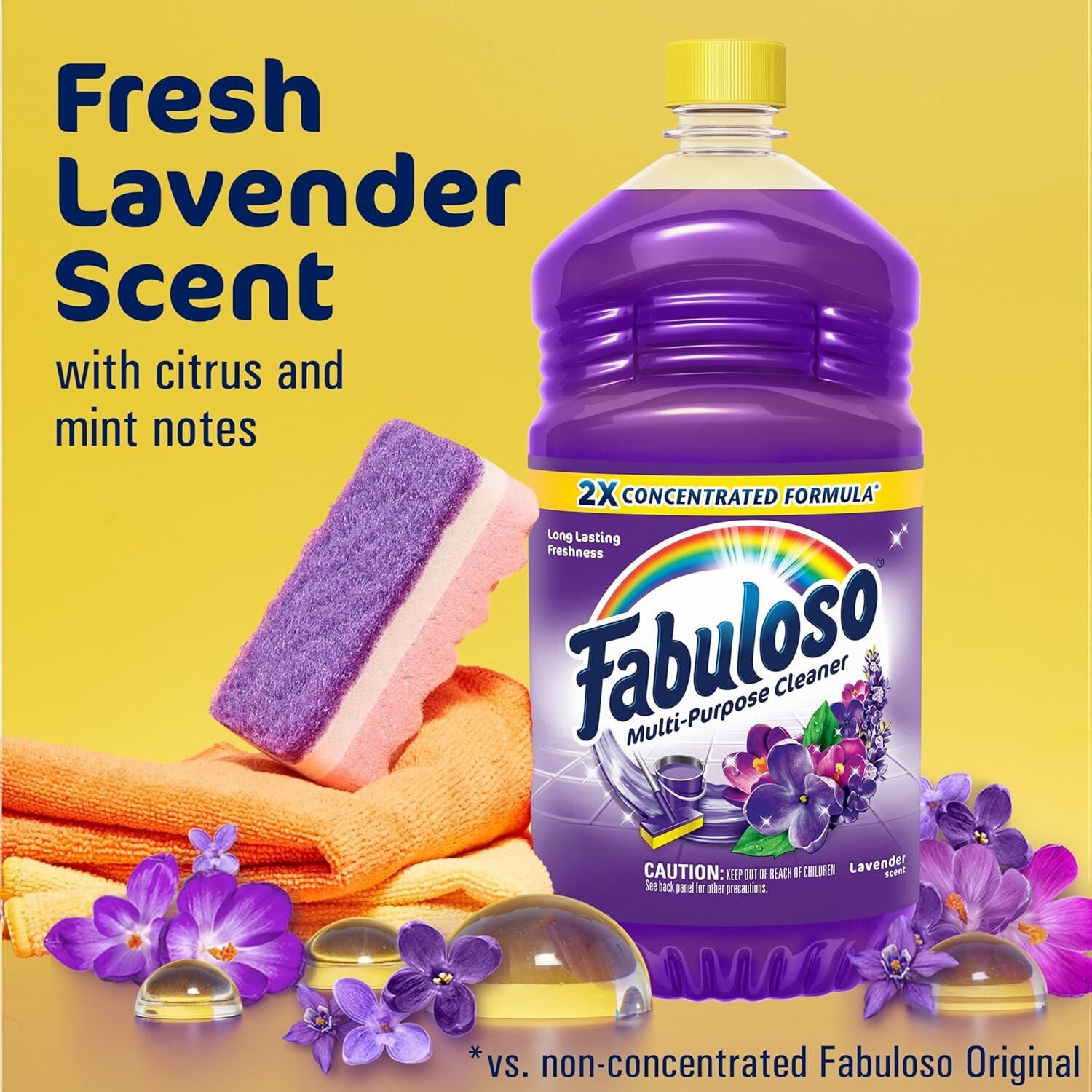 Fabuloso 2X Concentrated Multi-Purpose Cleaner Lavender 56 oz