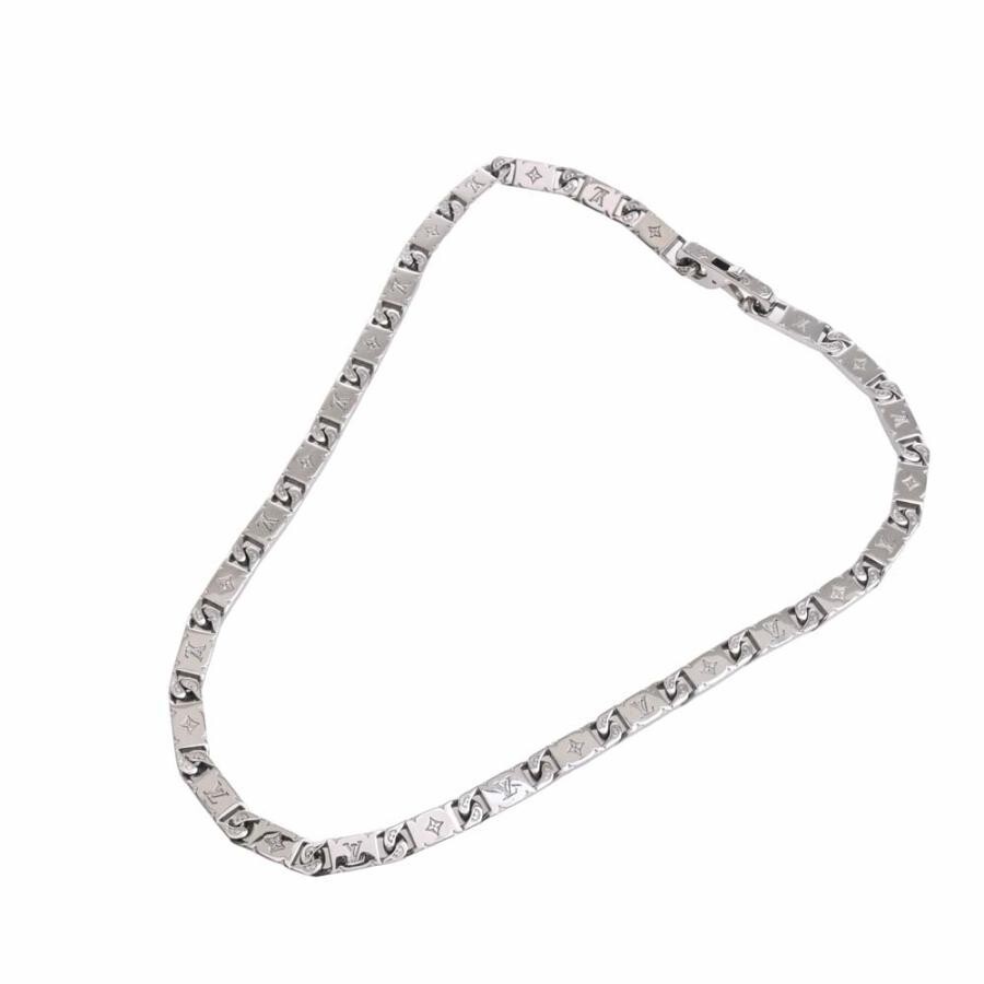 LOUIS VUITTON Necklace Pendant AUTH Choker Monogram Tied-Up  