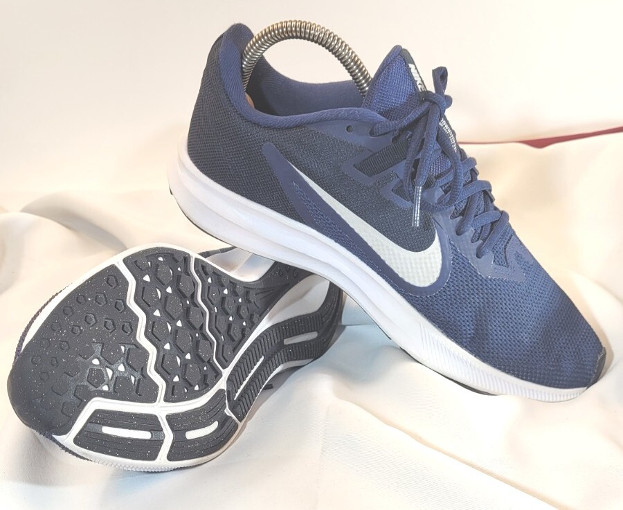 Nike Downshifter 9 Running Blue White Gym Athletic St… Gem