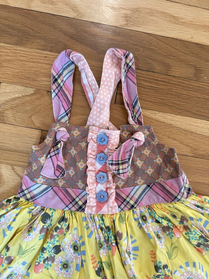 Vestido Matilda Jane Happy & Free Nudo de Confitería Talla 2 Cottagecore Country Usado en Excelente Condición Foto 4 de 4