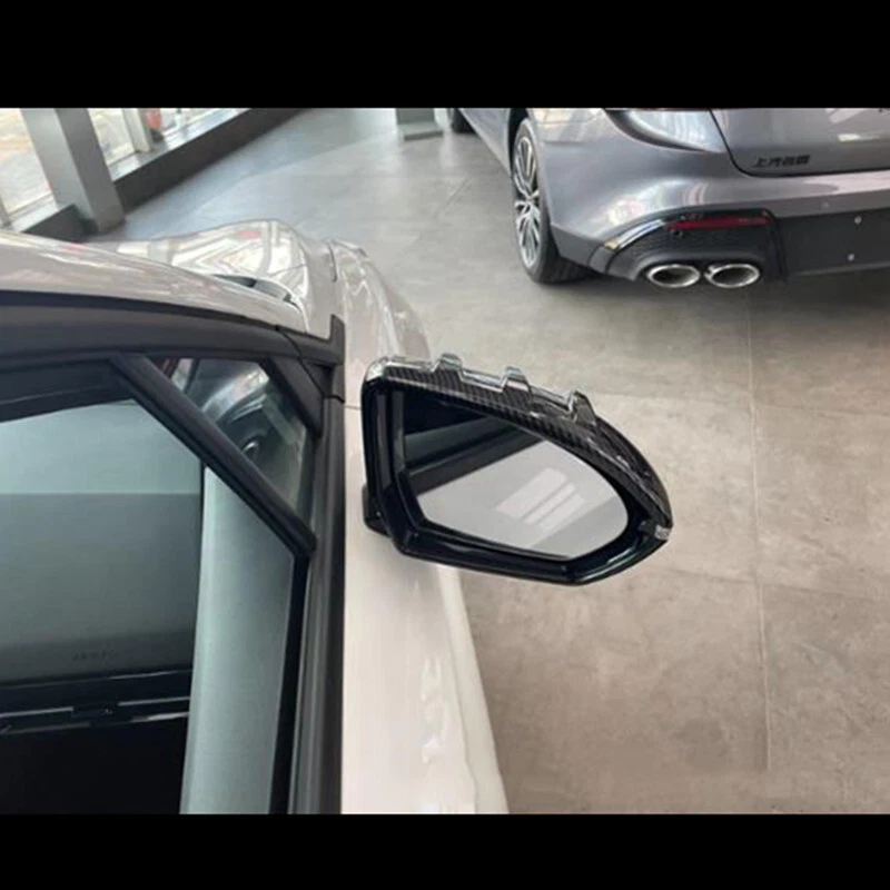 Capa protetora espelho retrovisor fibra de carbono acabamento para MG4 MG 4 EV 2022 2023 2024 - Imagem 4 de 4