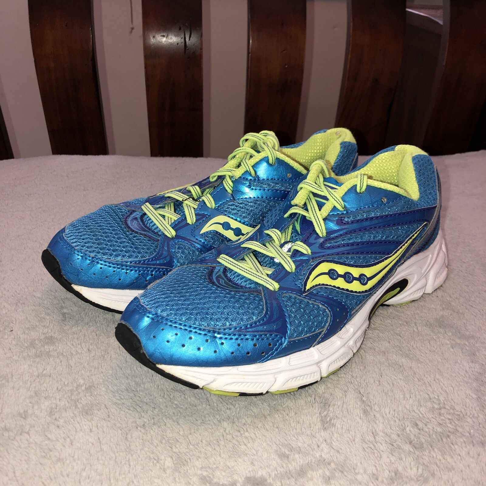 SAUCONY Cohesion 6 Womens Lace Up Low Running Sneakers Blue Mesh 15156-22 Sz 9 thumbnail 3