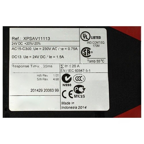 New For XPSAV11113 Safety Relay 24VDC 3NO+3NO 11LED Free Shipping - Picture 2 of 5