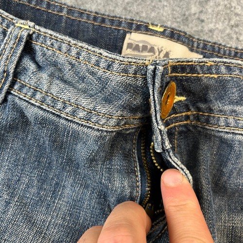 Papaya Womens Denim Shorts Y2K Hot Pants Summer Beach Pool Ladies W34 - Picture 5 of 8