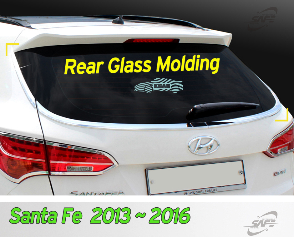 Chrome Rear Garnish Molding – Fits 2007-2011 Hyundai Santa Fe, Hwa Sung HSM