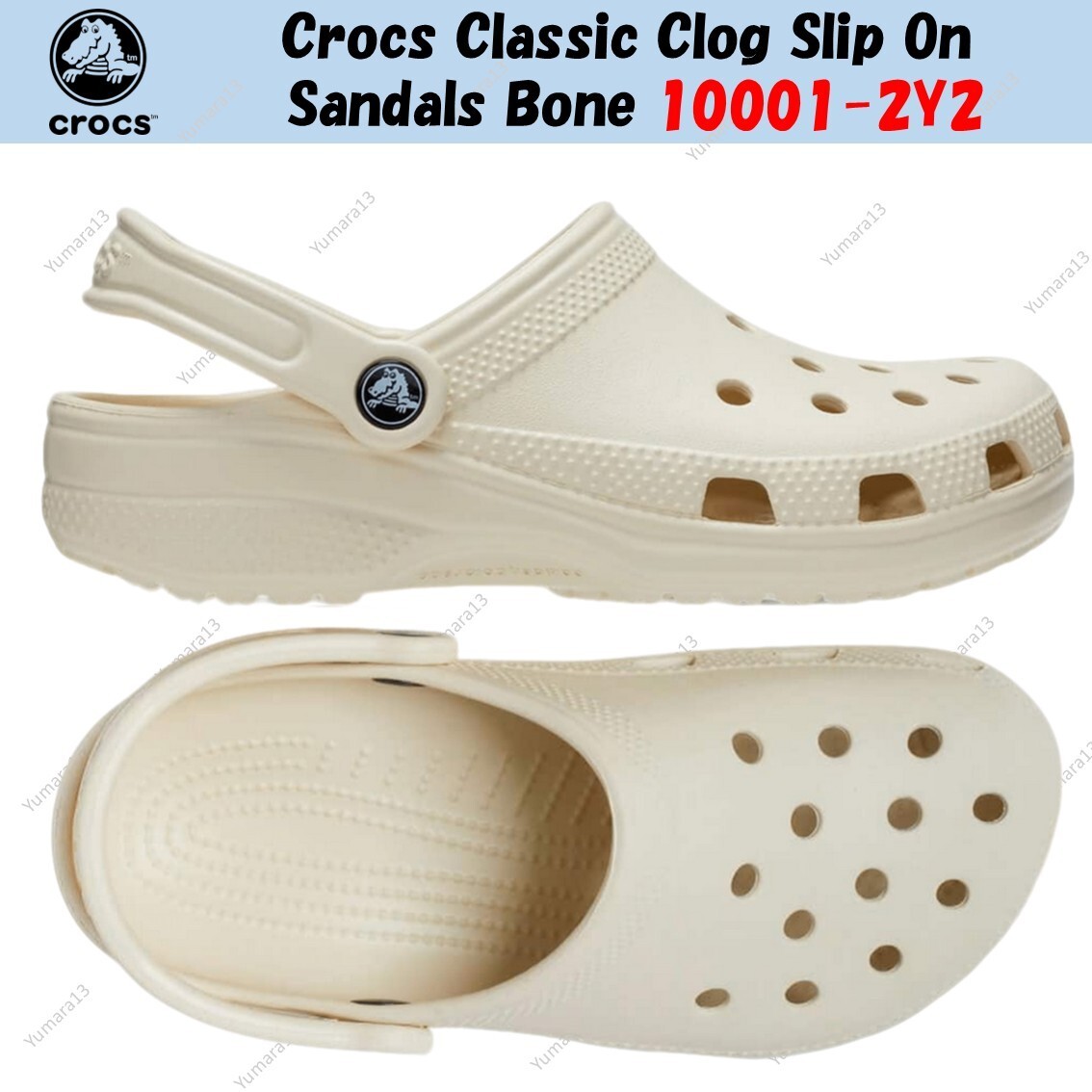 ★CROCS★ Classic Clog Bone 100012Y2 10001-2Y2 CROCS Classic Clog 10001-2Y2 - Shiekh