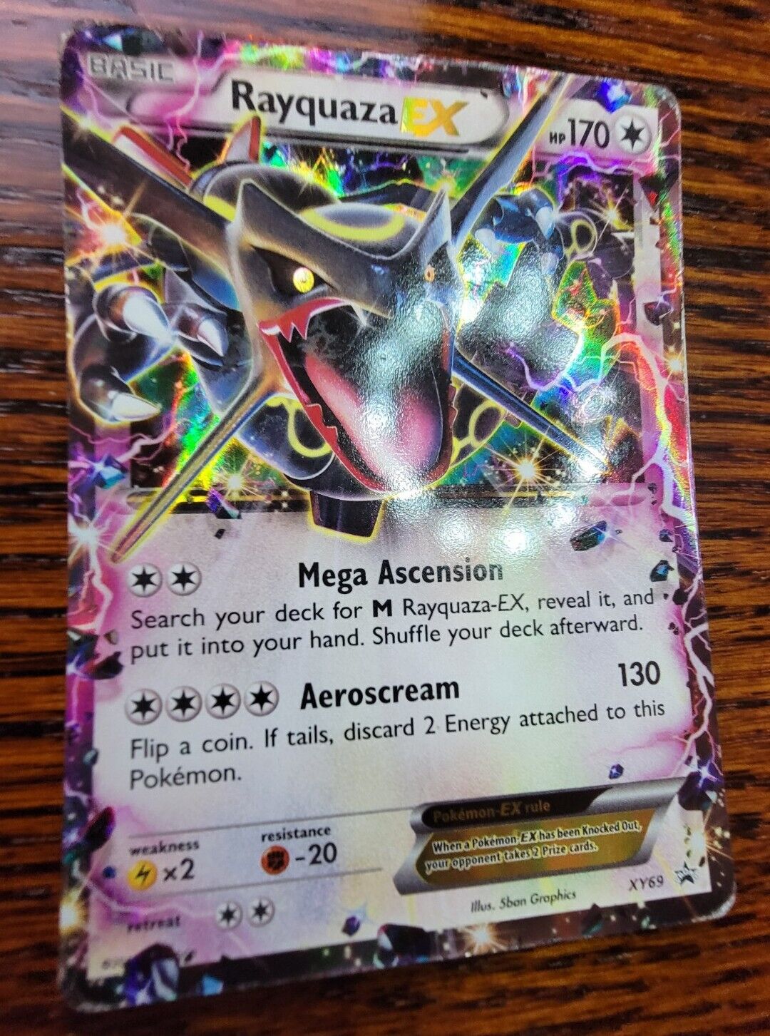 Mavin  Shiny Rayquaza EX XY69 BLACK STAR PROMO POKEMON CARD HOLO XY