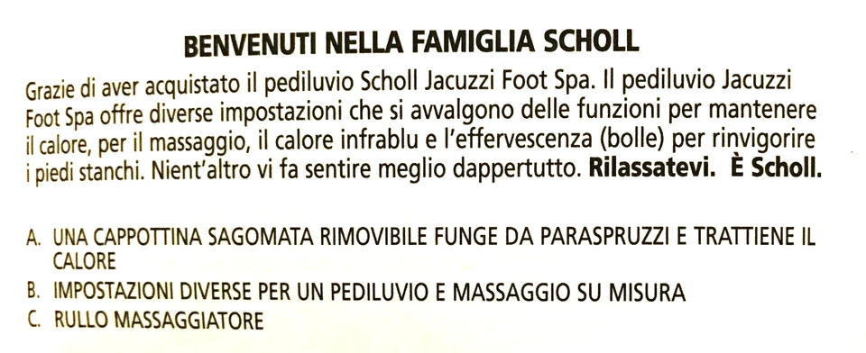 VASCHETTA PEDICURE JACUZZI FOOT PEDICURE SCHOLL - Immagine 4 di 4