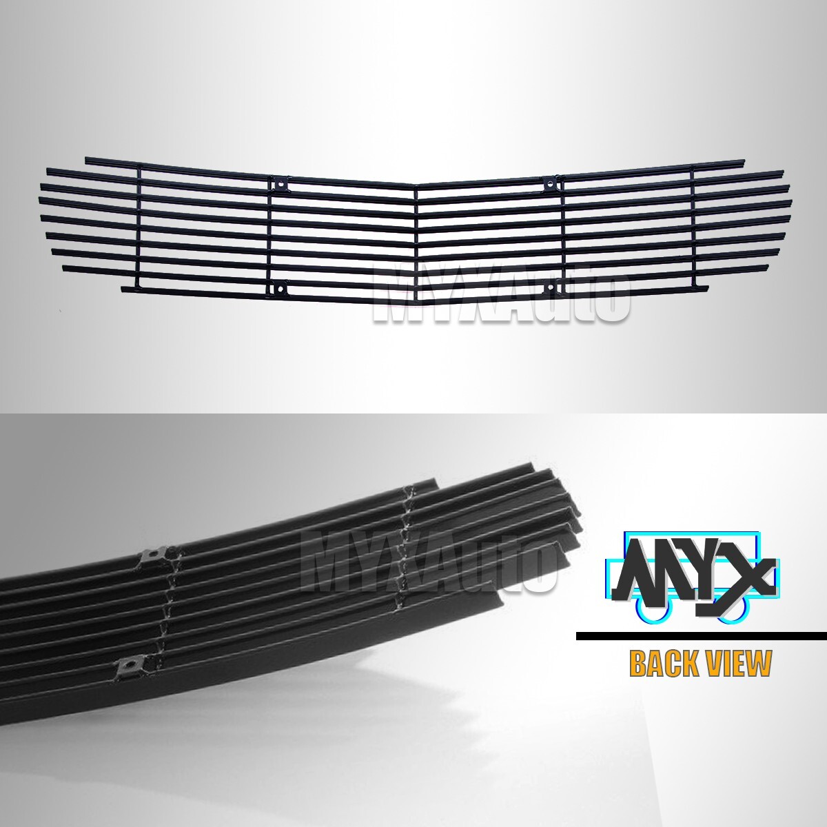 Fits 1998-2003 Chevy Camaro Black Main Upper Billet Grille Insert