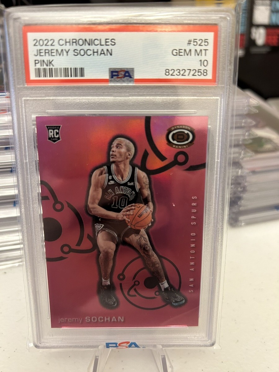 ✨ Souchan✨ 2022 Chronicles Jeremy Sochan Pink PSA 10 Pop 1 | eBay