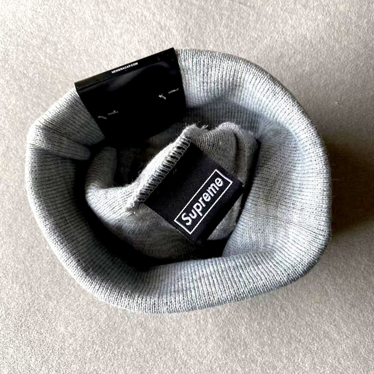 帽子 Supreme New Era Cross Box Logo Grey Supreme New Era Cross Box Logo Beanie Grey 100% Authentic | eBay
