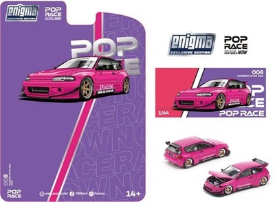 HONDA Civic (EG6) - Pandem  - pink - Pop Race 1:64
